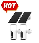 ANRAN Solar Security Cameras with Light,2K Wireless Outdoor Floodlight Camera with Color Night Vi...