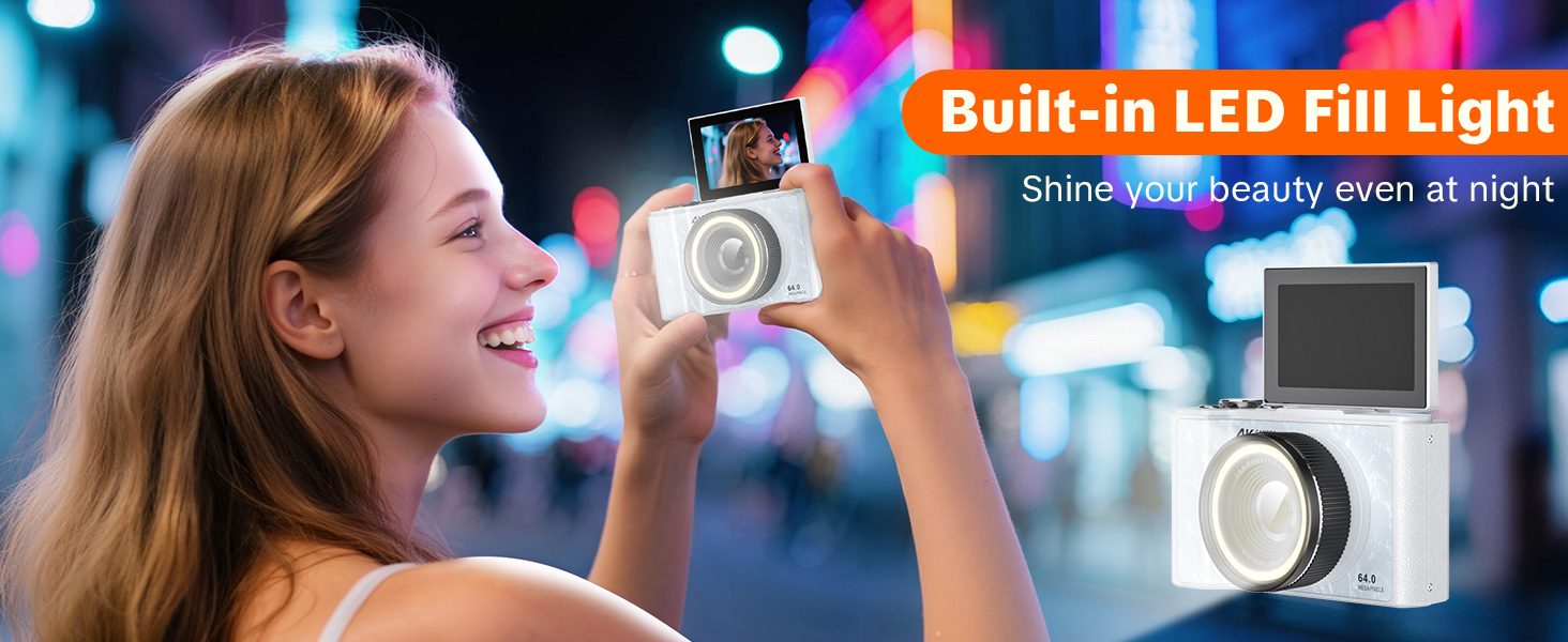 digital camera with fill light