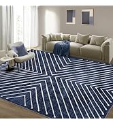 ROYHOME 8x10 Area Rug for Living Room Washable Rug Non Slip Large Bedroom Stain Resistant Dining ...