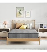 Novilla 8 Inch Twin Size Mattress,Twin Hybrid Mattress for Kids with Pocketed Coils &amp; Gel-Infused...