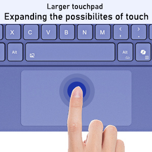 Larger touchpad, expanding the possibilities of touch