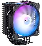 darkFlash Z4Pro Mist CPU Cooler, 120mm Single-Tower, TDP 200W, 4×?6mm Heatpipes, ARGB PWM PC Fans...
