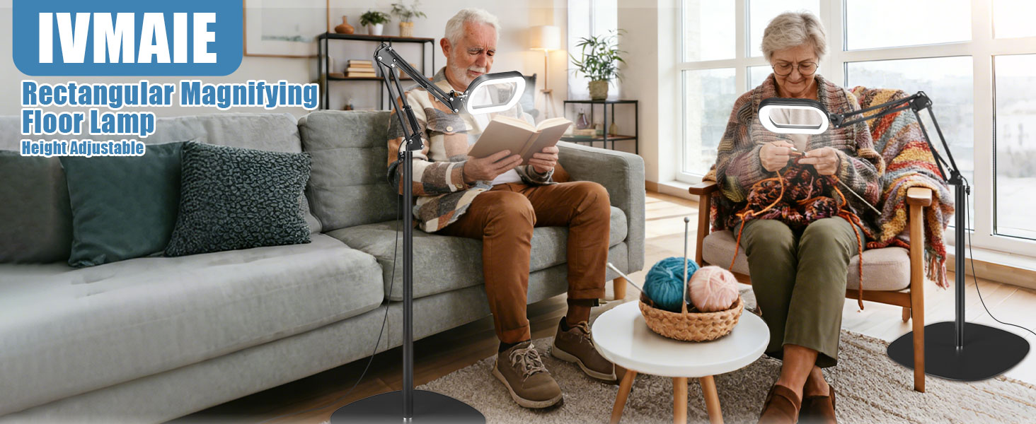 Magnifying floor lamp