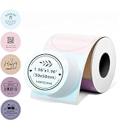 Phomemo 2 Inch Round Thermal Labels,5 Color Self-Adhesive Stickers for M110/M100/M220/M108/M221 L...
