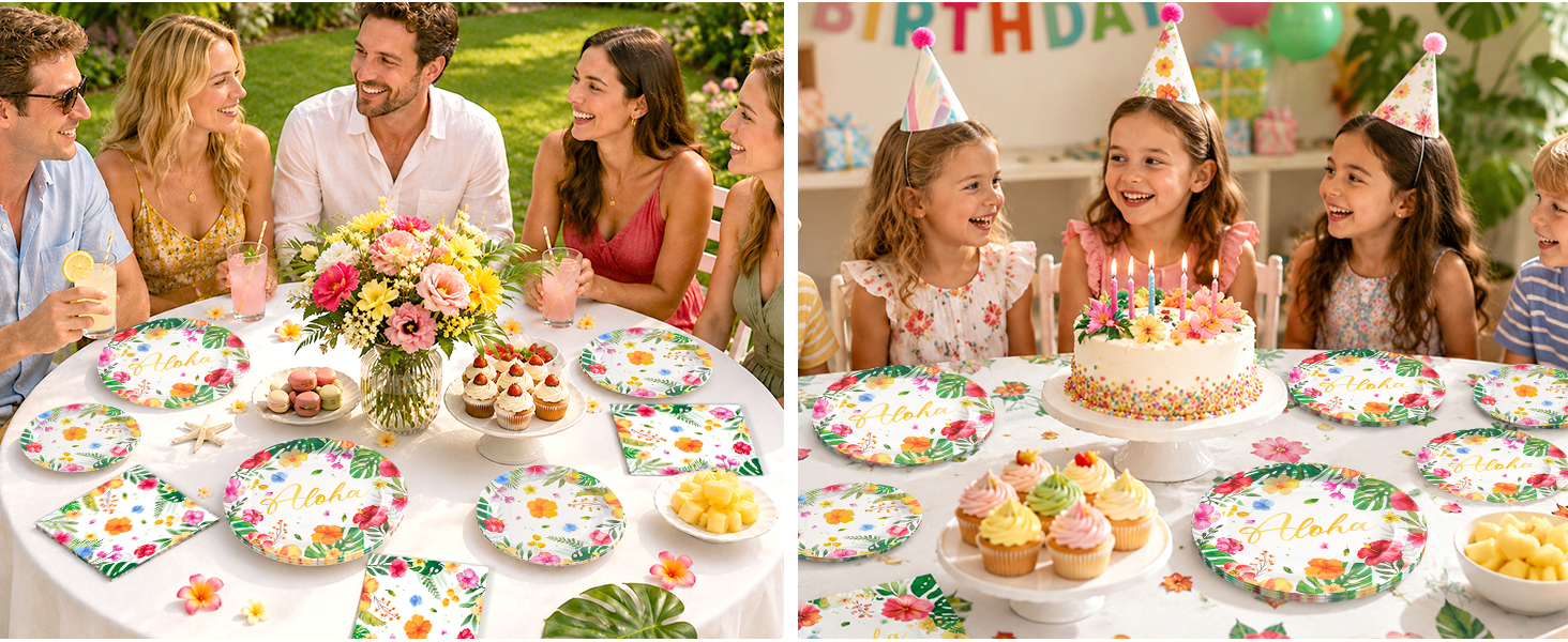 paper plate and napkins