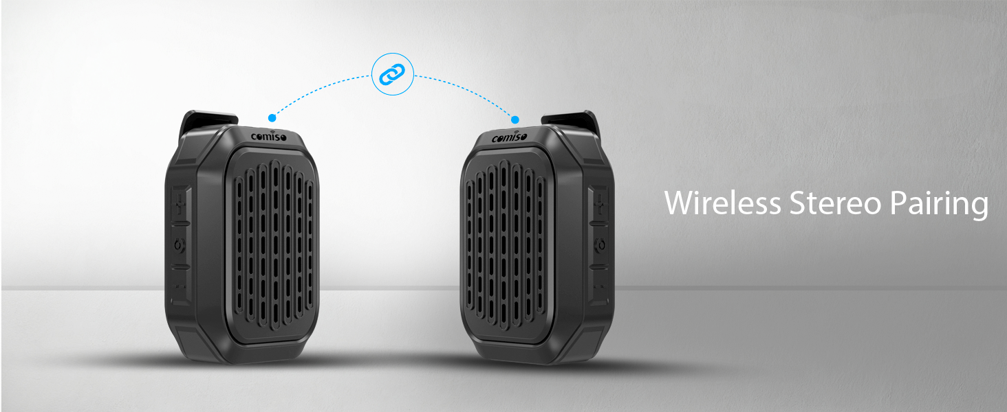 wearable bluetooth speaker clip on