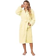HEARTNICE Fuzzy Soft Robes for Women, Long Plush Hooded Robe Fluffy Warm Bathrobes
