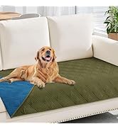 hyha Waterproof Dog Blanket, Reversible Pet Bed Blanket, Soft Sofa Couch Cover for Dogs Washable,...