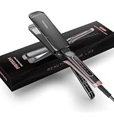 Professional Flat Iron 1.77-inch Wide Plate Titanium Hair Straightener, 5 Adjustable Temp(290-450...
