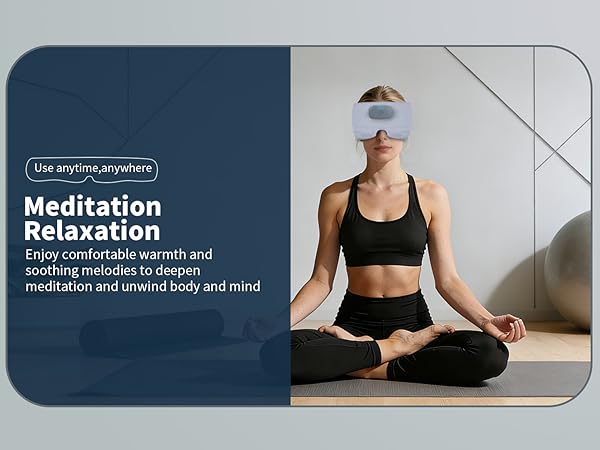 heated sleep mask with bluetooth headphones