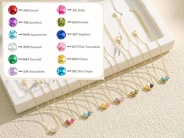 2 birthstone bracelet