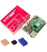 RasTech Raspberry Pi 4 2GB Model B wtih 3 Heat Sinks 1.5GHz Quad-core Cortex-A72 64-bit,Support D...
