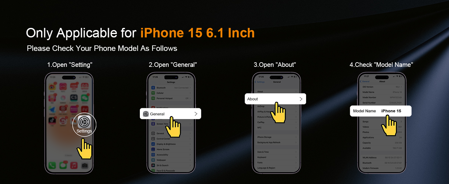 Only Fit iPhone 15 6.1 Inch