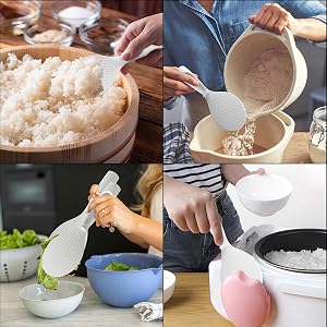Uses of standing rice spoons