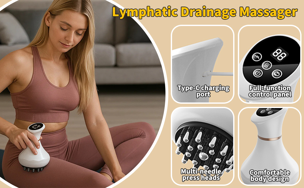 Details of the lymphatic drainage massager