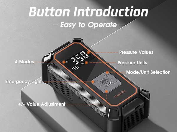 Tire Inflator Portable Air Compressor,convenience and safety