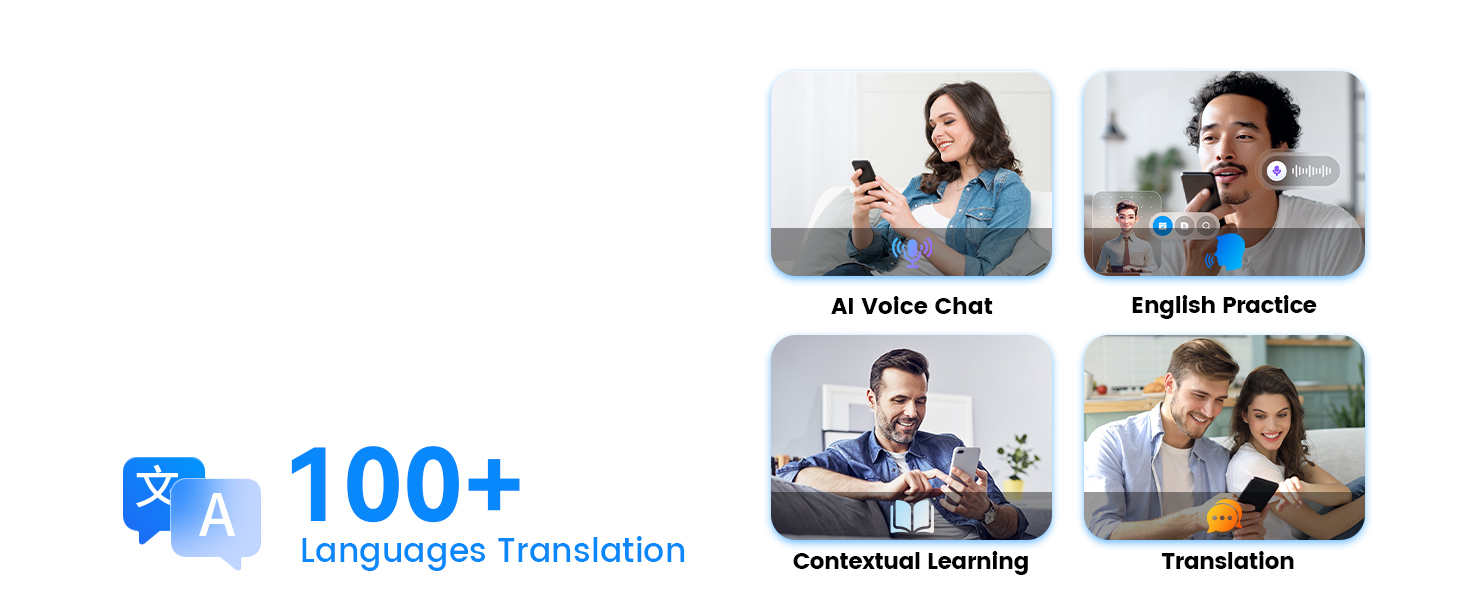 1Mii AI Y8+ Noise Cancelling Headphones Bluetooth 6.0