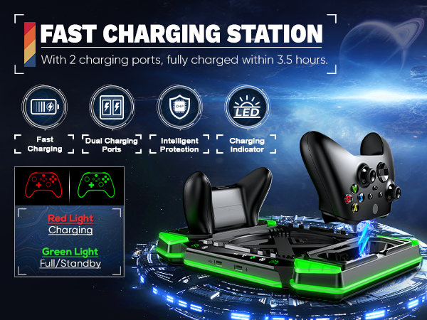 Dual Wireless Charger Dock