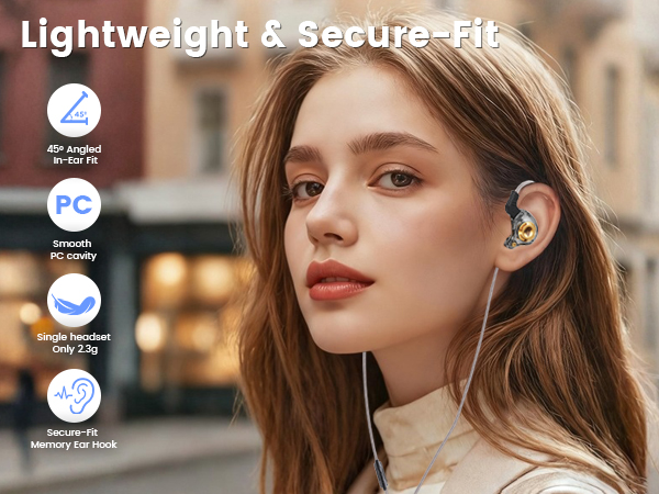 Wired IEM Earbuds, QKZ Ak6 SRS Gaming Headphones in-Ear Monitor for Gaming,Musicians, Singers