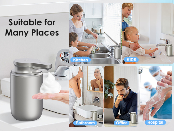 automatic foam soap dispenser battery