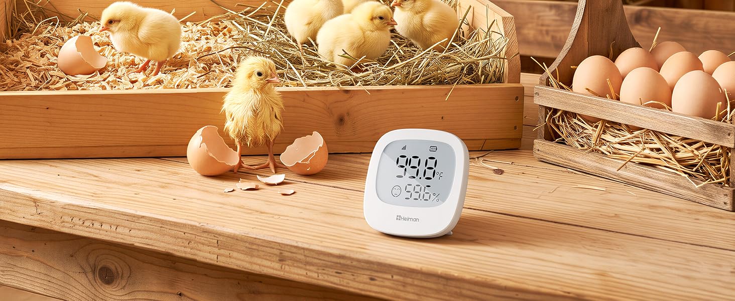 Room Thermometer Indoor Hygrometer, Digital Humidity Meter, APP Remote Alerts