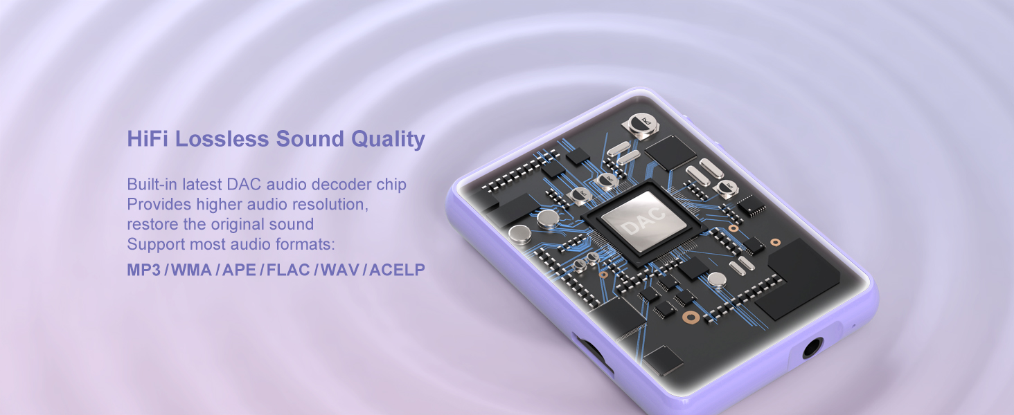 64GB MP3 Player with Bluetooth 5.3