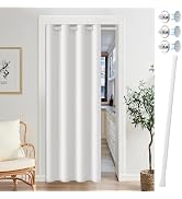 Vatge Doorway Curtains with Rod and Magnetic Closure, Door Curtains for Doorways, Closet Curtain ...