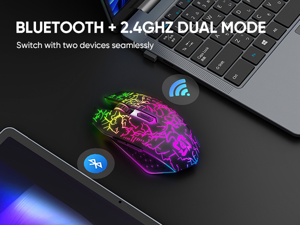 Bluetooth Mouse Wireless Gaming Mouse