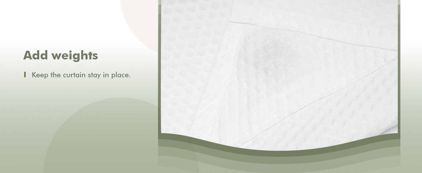 embossed shower curtain liner with magnets white