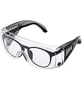 UNCO- Safety Goggles Over Glasses, Protective Goggles, Safety Goggles Anti Fog, Work Glasses, Con...
