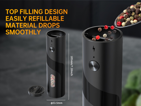 automatic salt and pepper grinder set