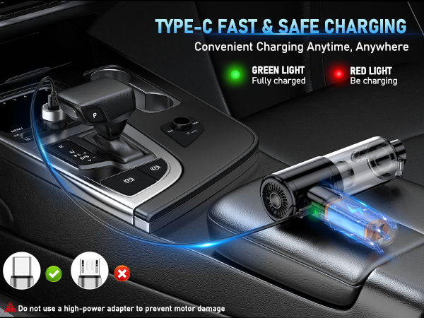 Type-C Fast &amp; Safe Charging