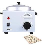 Single Wax Warmer Professional Electric Wax Heater Machine for Hair Removal, Large Wax Pot Paraff...