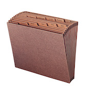 Smead TUFF Expanding File, 12 Pockets, Monthly (Jan.-Dec.) Letter Size, Redrope