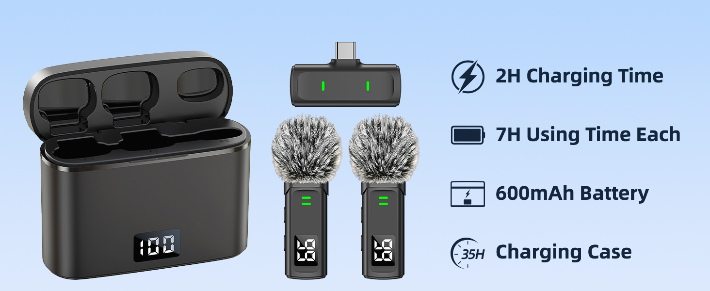 Large Battery Life Microphone