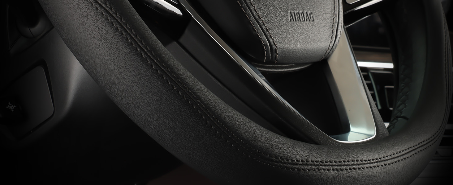 HOTOR LEATHER CAR STEERING WHEEL COVER