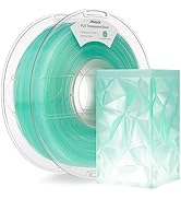 AMOLEN 3D Printer Filament Crystal PLA Transparent 1.75mm, Crystal Green Clear Printing, Low Warp...
