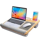 HUANUO Lap Desk - Fits up to 17 inches Laptop Desk, Built in Mouse Pad &amp; Wrist Pad