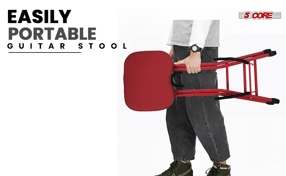 guitar seat musician stool folding music chair acoustic stand electric guitar rest bass