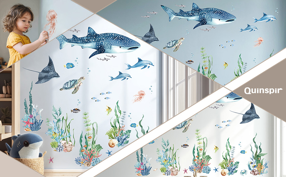 Large Sea Creature Wall Stickers