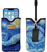 Tainada Neoprene Shockproof Phone Sleeve Pouch Carrying Case for Men Women w/Neck Lanyard, Belt L...