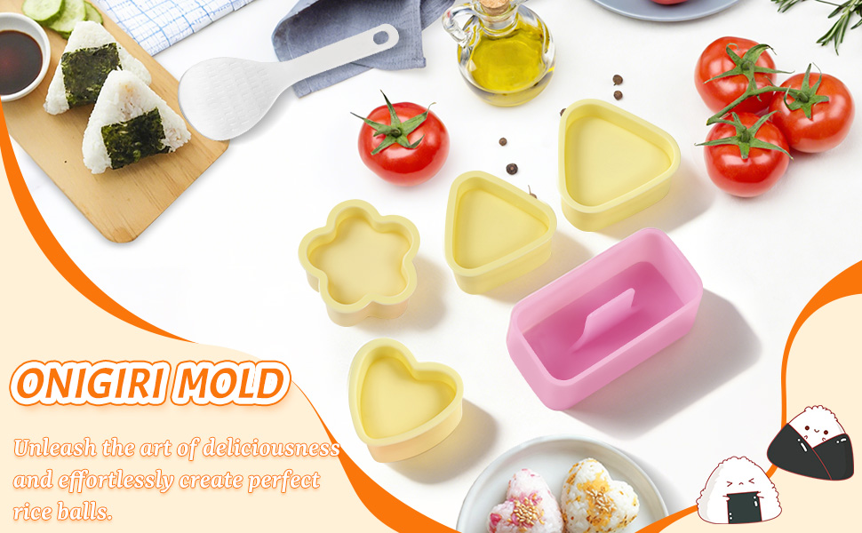Ninsula Onigiri Mold 6P