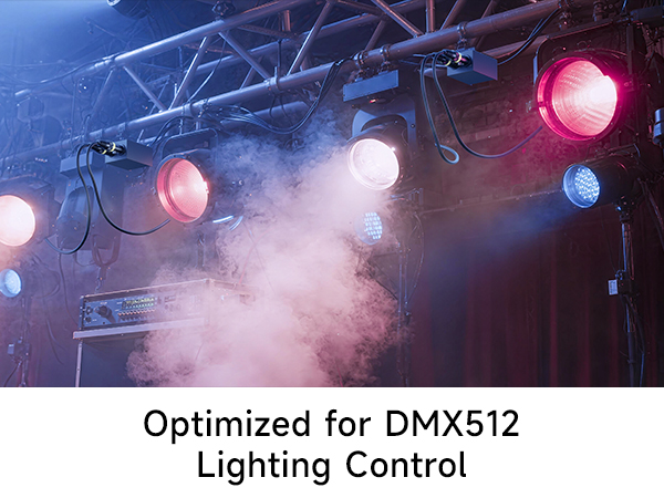 Cost-Effective 2-Pack 3 Pin to 5 Pin DMX Cables for Lighting Systems and AV Gear