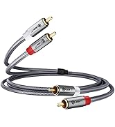 GEARit RCA Cable (3.3FT) 2RCA Male to 2RCA Male Stereo Audio Cables Shielded Braided RCA Stereo C...