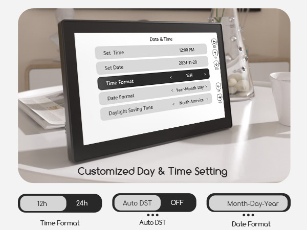 large digital wall clock
