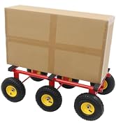 6-Wheel All-Terrain Mover, 1200 LB Capacity All Terrain Mover, Heavy Duty Furniture Dolly with 10...