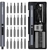 SHARDEN Mini Electric Screwdriver, 29 in 1 Small Electric Screw Driver Kit with 24 Magnetic Bits,...
