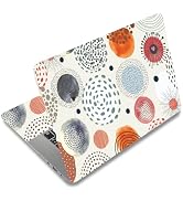 SUPERDANT Laptop Skin Sticker Abstract Circle Laptop Decals Personalized Universal Notebook Compu...