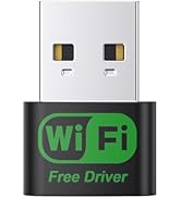 USB WiFi Adapter, Plug-n-Play, Built -in high -gain antenna, USB Adapter Suitable for PC desktop ...