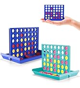 Pup Go 2-Pack Mini Pocket Sized 4-in-a-Row Board Game for Kids - Perfect Travel Sized Classic Gam...